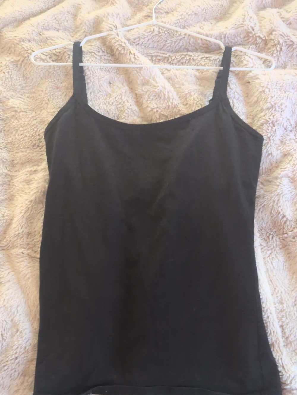 Pact organic cotton black cami SMALL